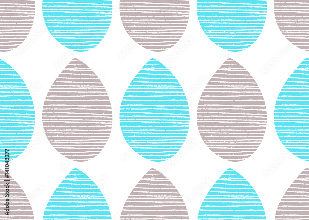 Seamless nature vector pattern. Bright grey and blue leaves with lines on white background. Hand drawn abstract ornament Seamless nature vector pattern. Bright grey and blue leaves with lines on white background. Hand drawn abstract ornament