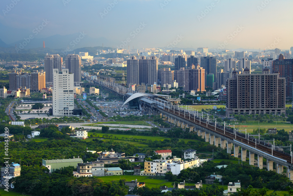 cityscape of Zhubei city, Taiwan