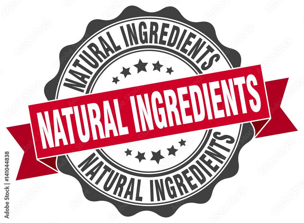 Obraz premium natural ingredients stamp. sign. seal