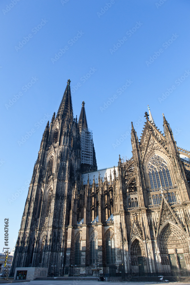 Cologne cathedral on clear day, Germany
