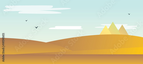 Landscape of the desert