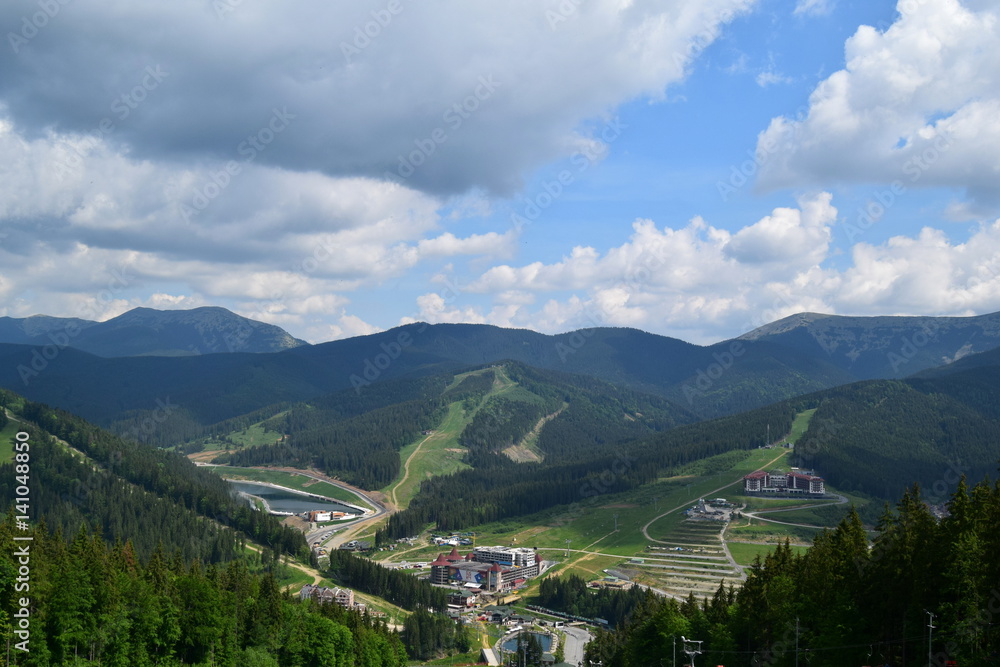 Landscape from the Bukovel mountain