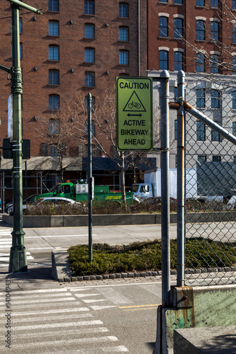 Crosswalk Bikeway NYC photo