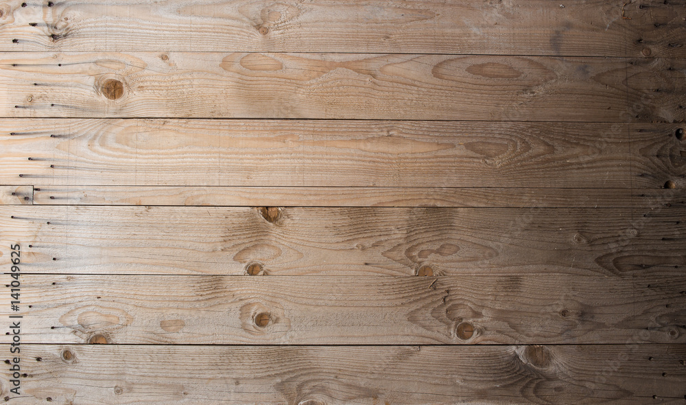 Fototapeta premium Wooden background texture as seen from above