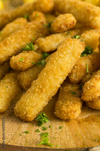 Deep Fried Fish Sticks with French Fries