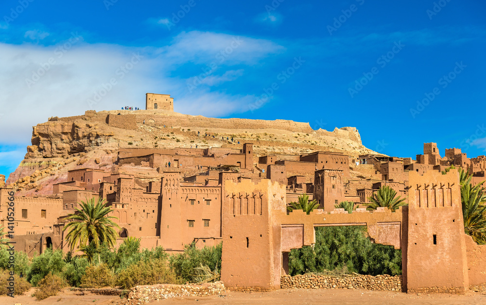 View of Ait Benhaddou, a UNESCO world heritage site in Morocco