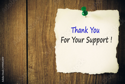 Thank you for your support !