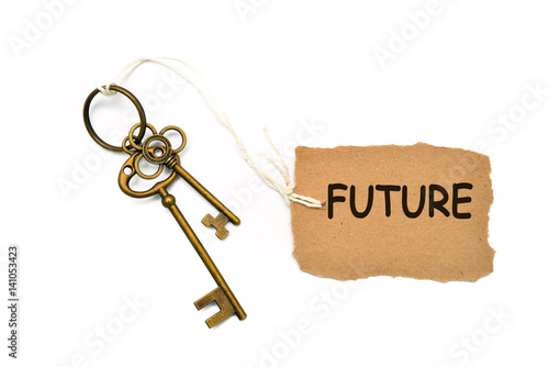 The concept of 'future' is translated by key and silver key chain