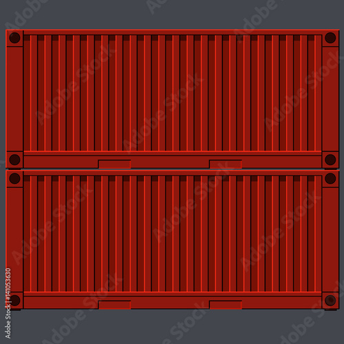 painted metal red iron wagons containers