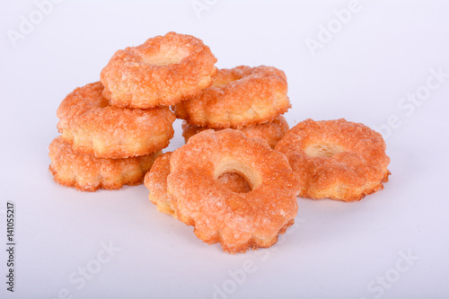 Cookie on white background