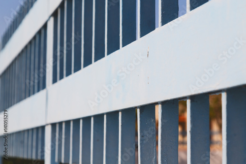   railing steel  and background