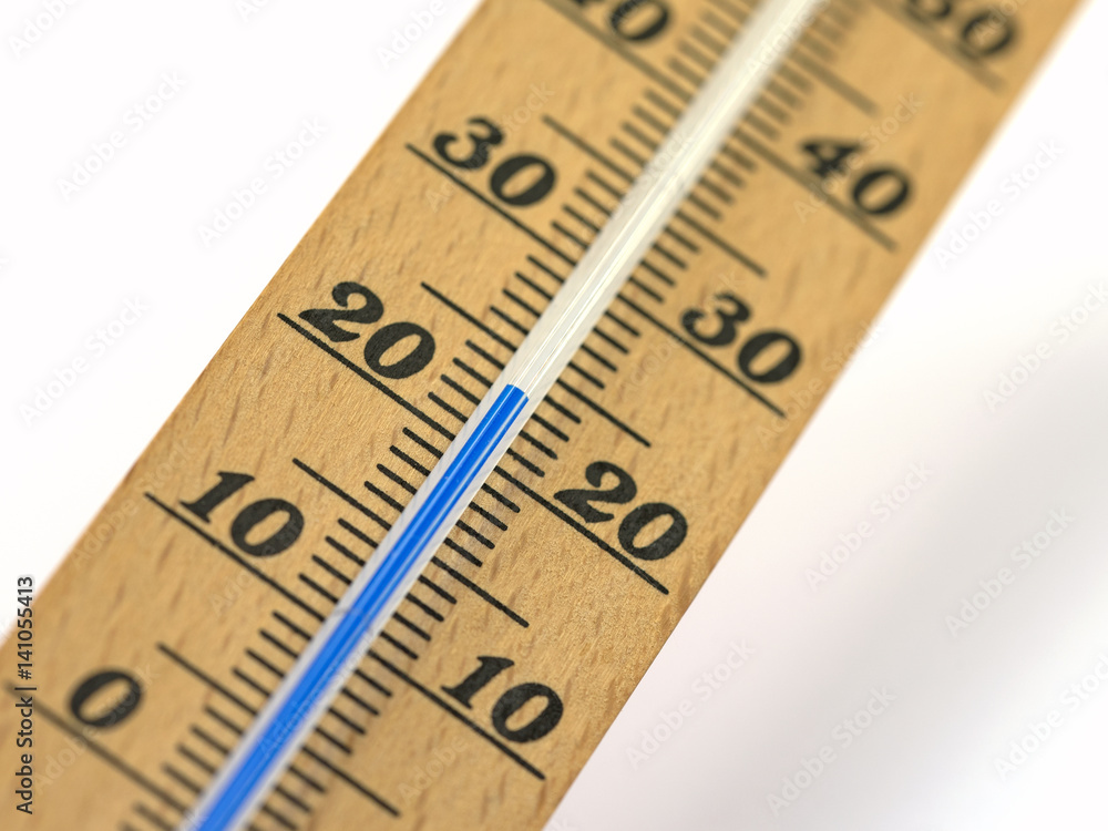 Thermometer, Raumtemperatur, Zimmertemperatur Stock Photo | Adobe Stock