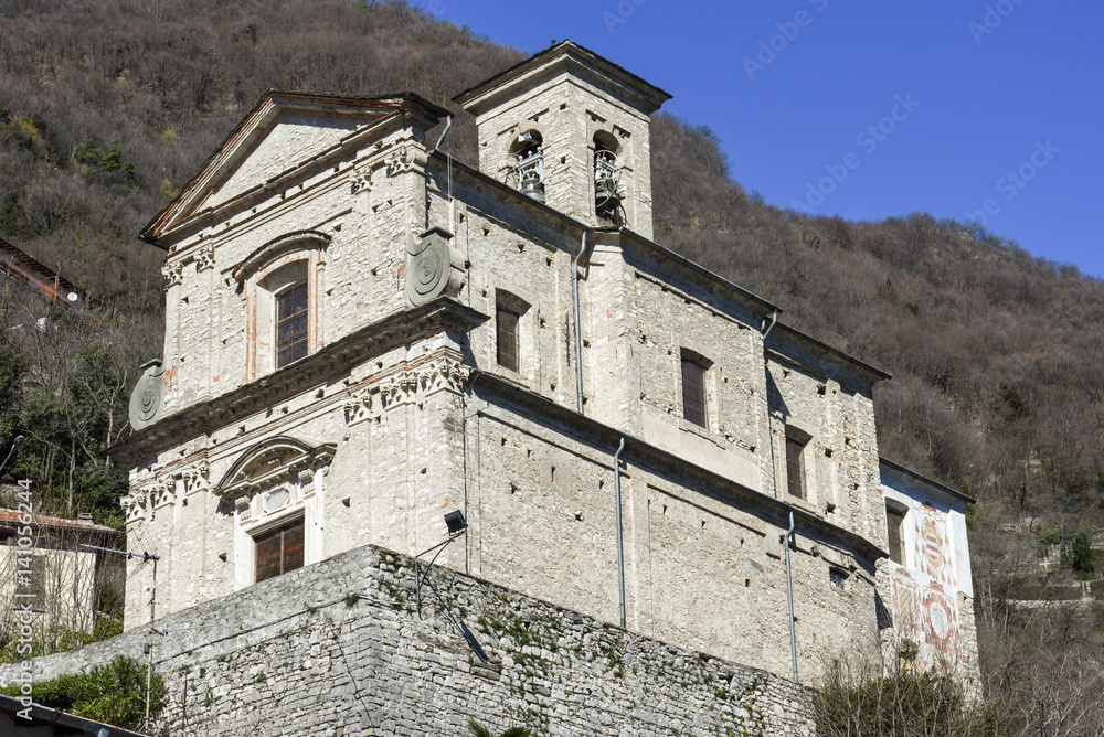Church of Oria in the municipality of Valsolda