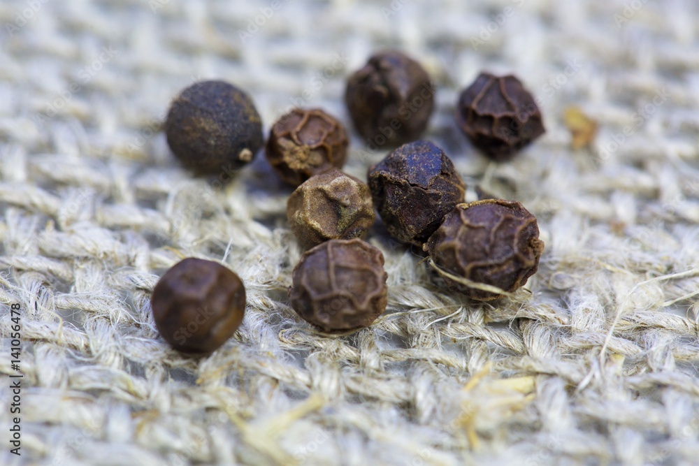 Obraz premium cool pepper on a linen background.