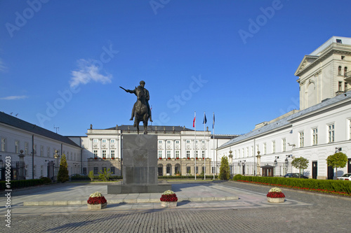 Presidential Palace, Radziwill Palais in Warsaw, Poland, Europe