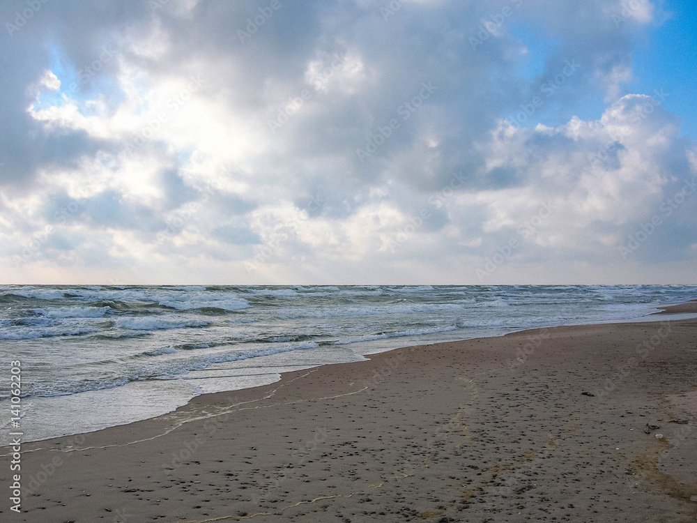 Sand Dunes on Windy Day