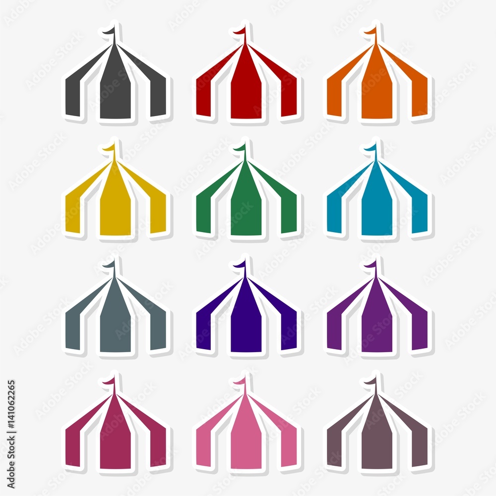 Tent icon vector - Illustration Tent icon vector - Illustration