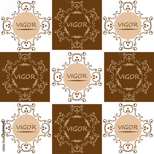 Vintage dark Shapes For Your Design.