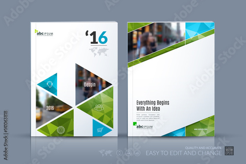 Business vector template. Brochure layout  cover modern design a