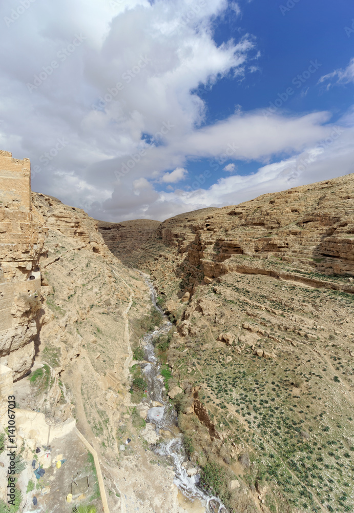 View of the stony canyon in the Judean Desert near Bethlehem. Israel. View of the stony canyon in the Judean Desert near Bethlehem. Israel.