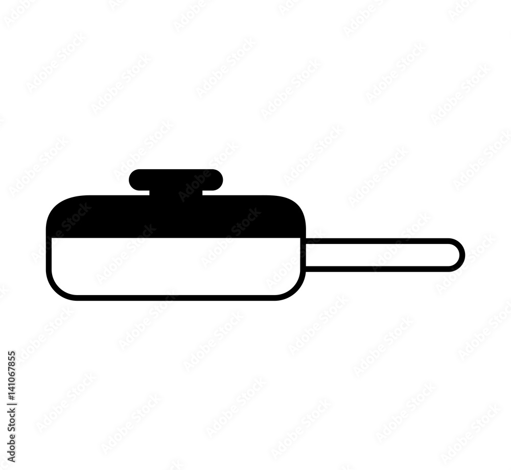 Fototapeta premium pan kitchen utensil isolated icon vector illustration design