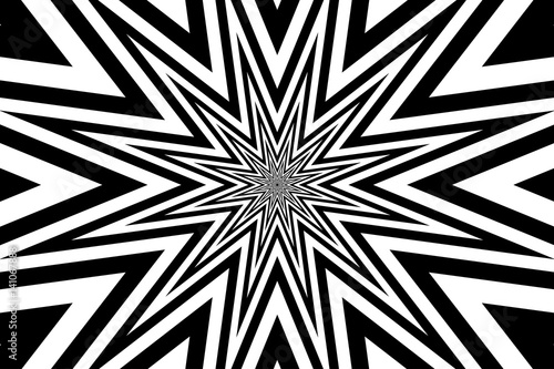 star - abstract geometric black background
