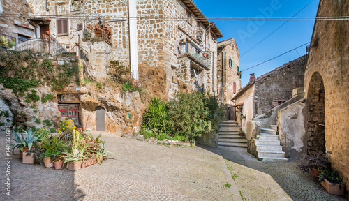 Fototapeta Naklejka Na Ścianę i Meble -  Scenic sight in Capranica, Viterbo Province, Lazio, central Italy