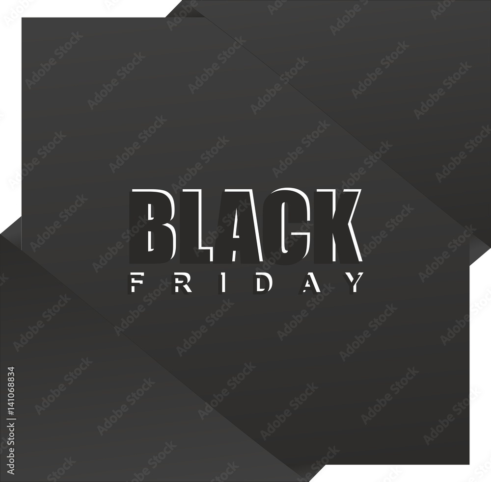 Black Friday sale banner - discount. - obrazy, fototapety, plakaty 