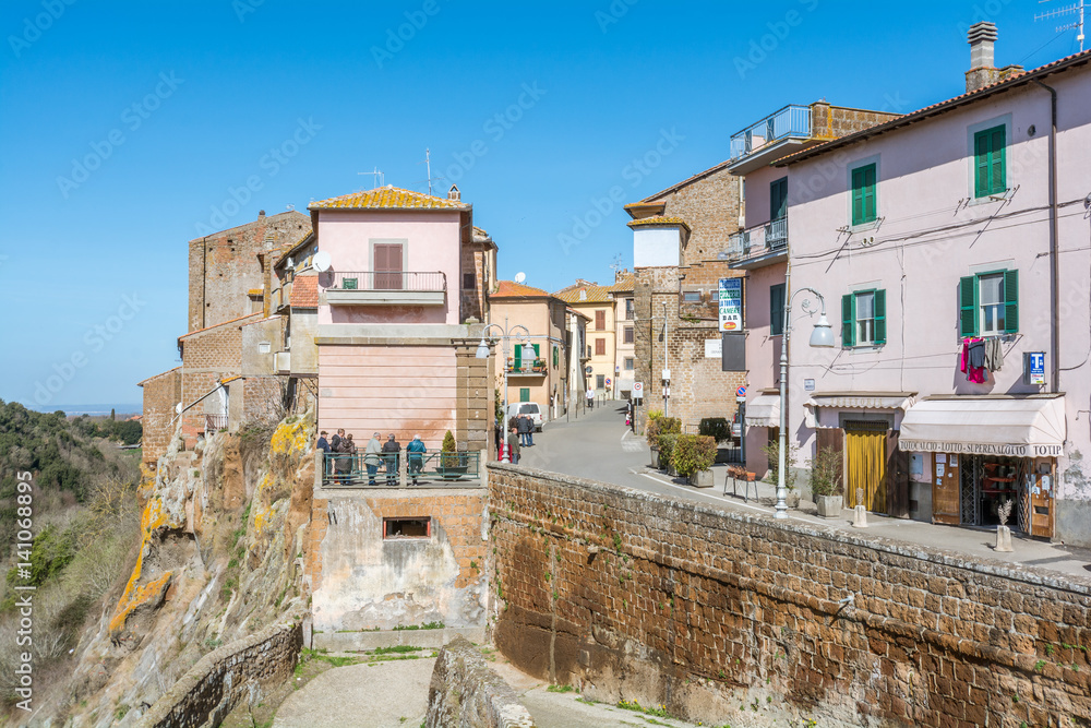 Scenic sight in Blera, medieval village in Viterbo Province, Lazio, central Italy