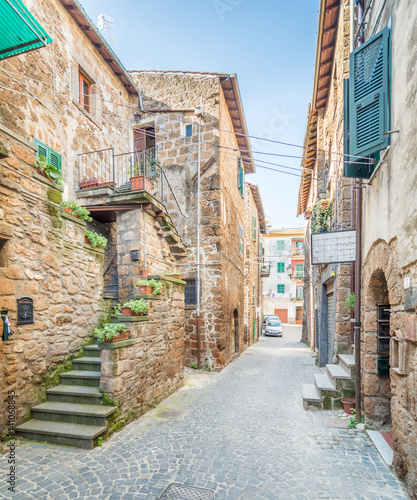 Scenic sight in Blera, medieval village in Viterbo Province, Lazio, central Italy photo