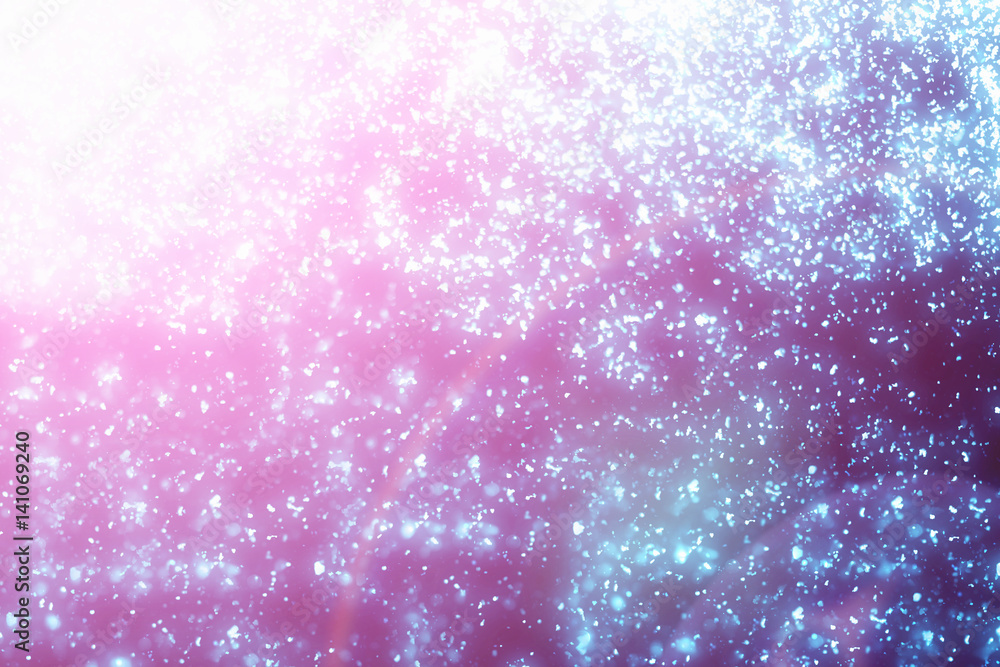 Abstract round bokeh or glitter lights on blue background. Circles and defocused particles Abstract round bokeh or glitter lights on blue background. Circles and defocused particles