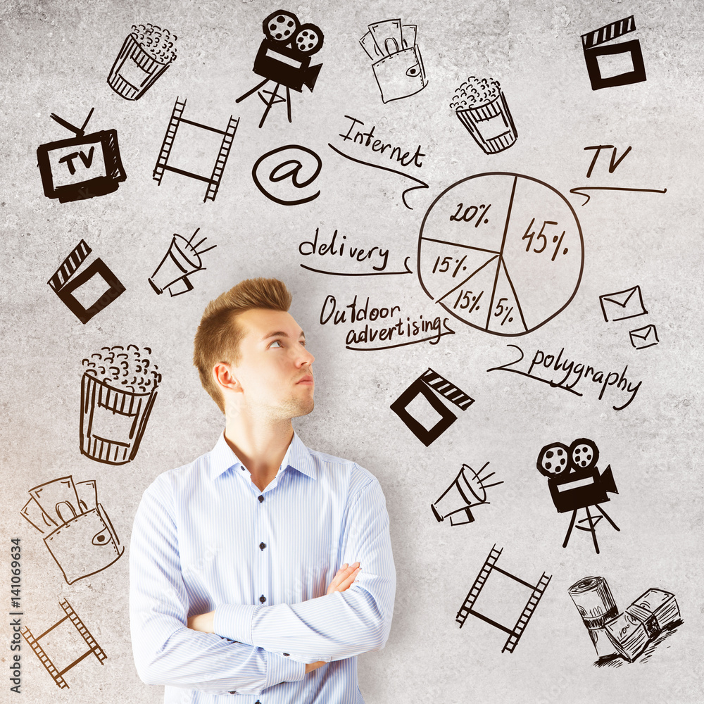 Naklejka premium Cinematography concept