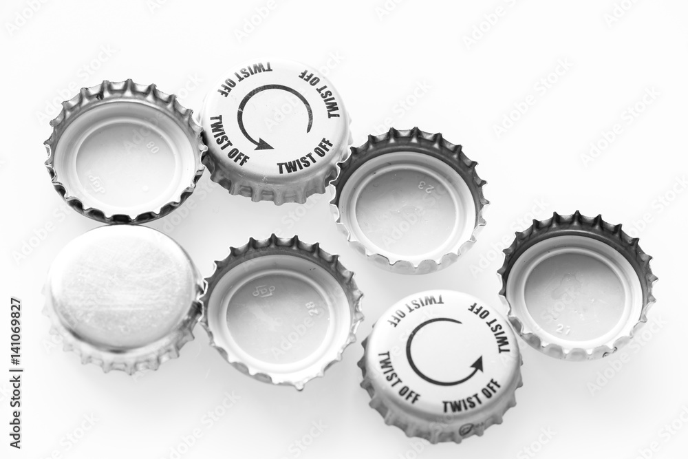Bottle caps / recycling concept. Bottle caps / recycling concept.