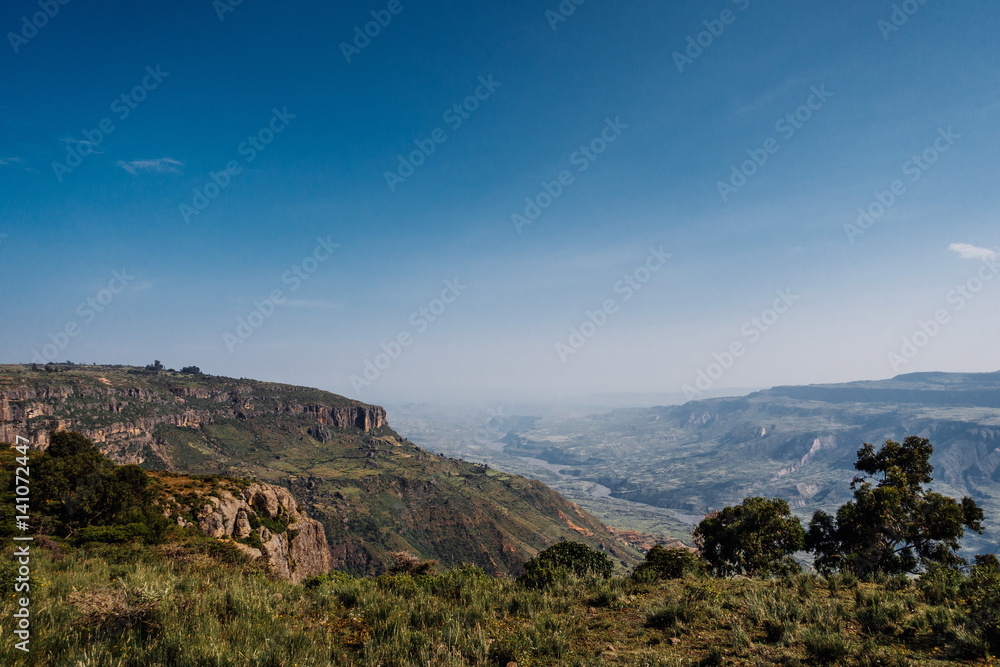  Blue Nile Gorge panoramic view, Ethiopia 