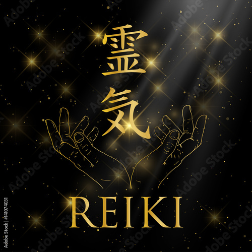 Sacred geometry. Reiki symbol.