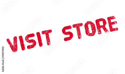 Visit Store rubber stamp. Grunge design with dust scratches. Effects can be easily removed for a clean, crisp look. Color is easily changed.