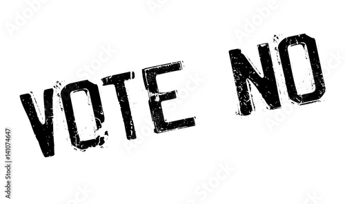 Vote No rubber stamp. Grunge design with dust scratches. Effects can be easily removed for a clean, crisp look. Color is easily changed.