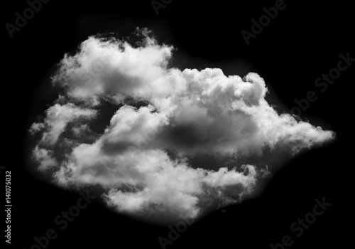 white clouds on black background