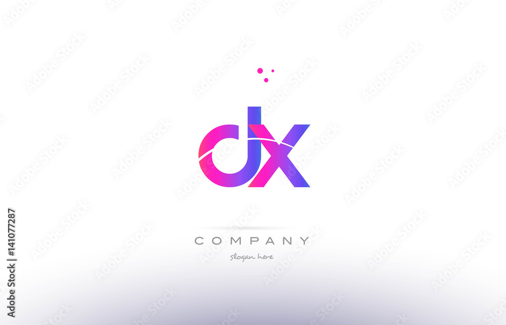 dx d x pink modern creative alphabet letter logo icon template dx d x pink modern creative alphabet letter logo icon template