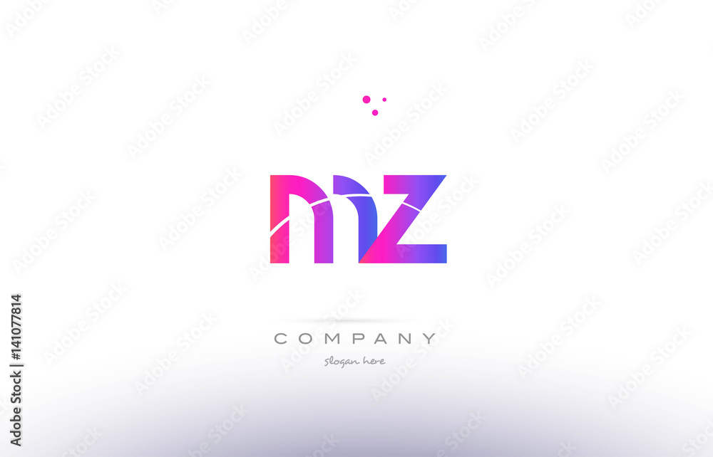 mz m z pink modern creative alphabet letter logo icon template mz m z pink modern creative alphabet letter logo icon template