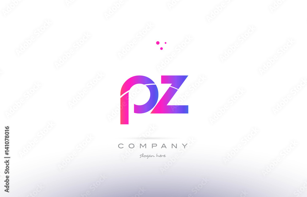 pz p z pink modern creative alphabet letter logo icon template pz p z pink modern creative alphabet letter logo icon template
