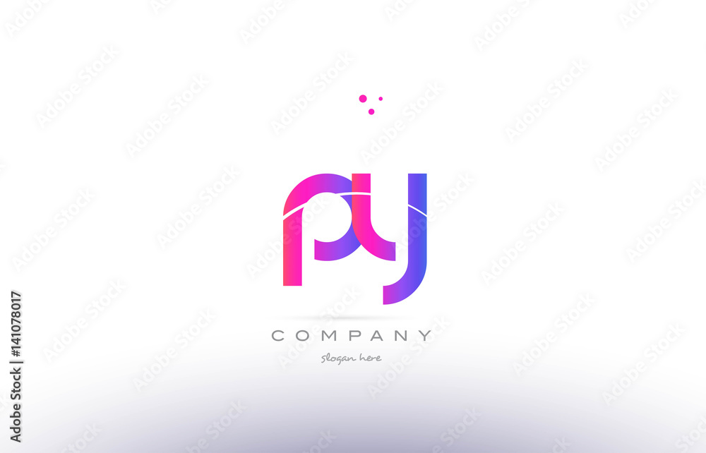 py p y pink modern creative alphabet letter logo icon template py p y pink modern creative alphabet letter logo icon template