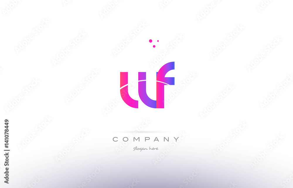 wf w f pink modern creative alphabet letter logo icon template wf w f pink modern creative alphabet letter logo icon template