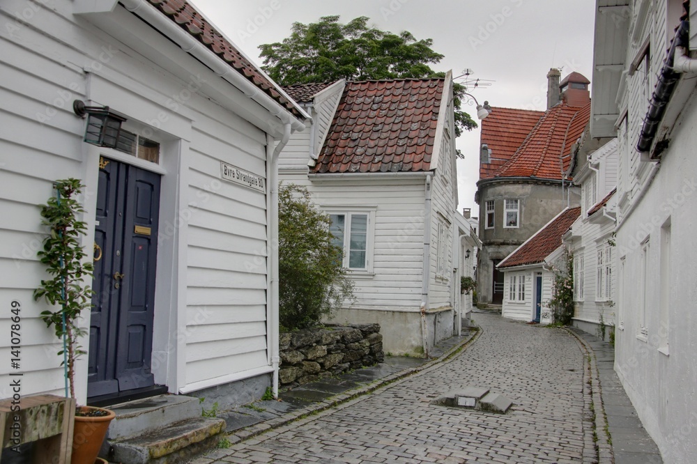 Obraz premium ruelles de Stavanger en Norvège