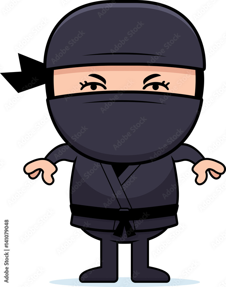 Angry Cartoon Little Ninja