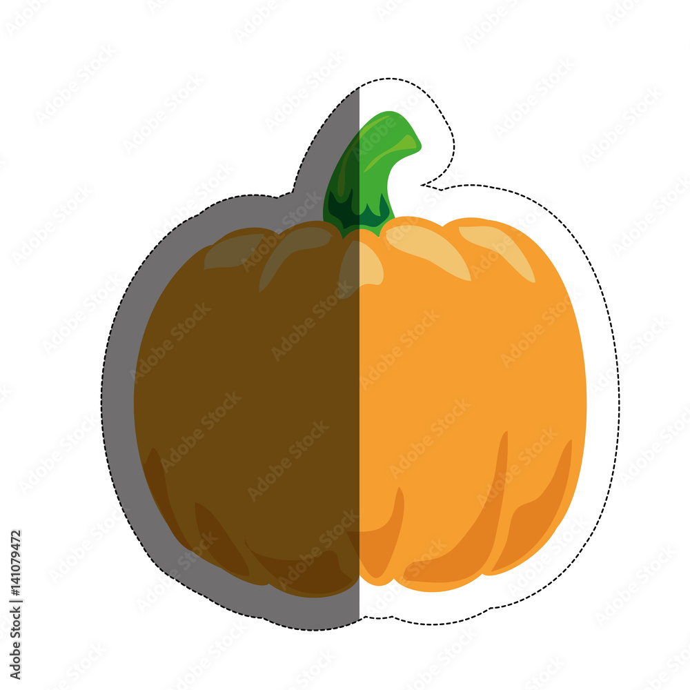 pumpkin vegetable icon over white background. vector illustration pumpkin vegetable icon over white background. vector illustration