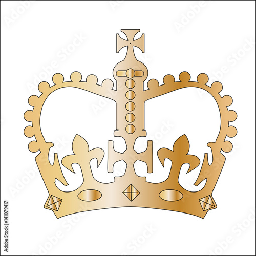 Golden Isolated Crown