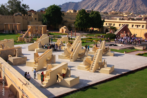 Astronomical Observatory Jantar Mantar in Jaipur, Rajasthan, India.