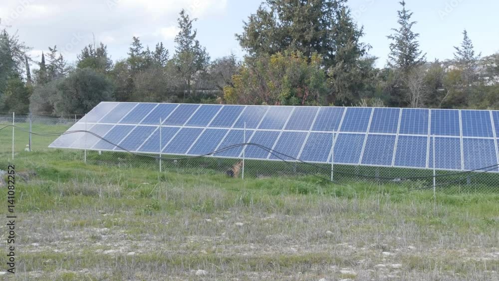 Solar farm panels green energy concept Solar farm panels green energy concept