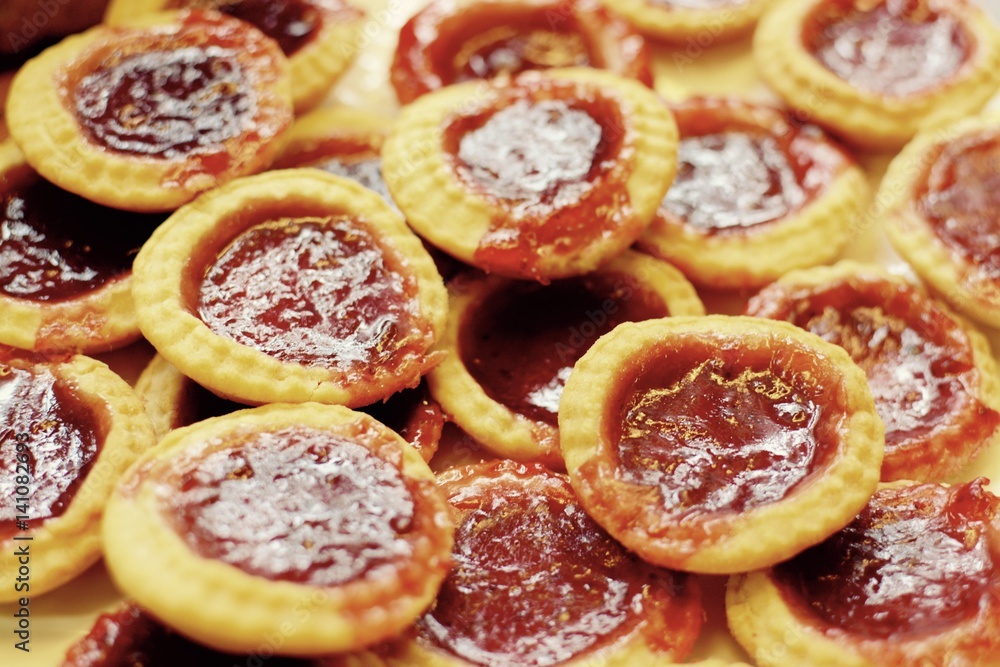 Home made jam tarts - retro home baking Home made jam tarts - retro home baking